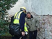 puzzling over the East Church walls